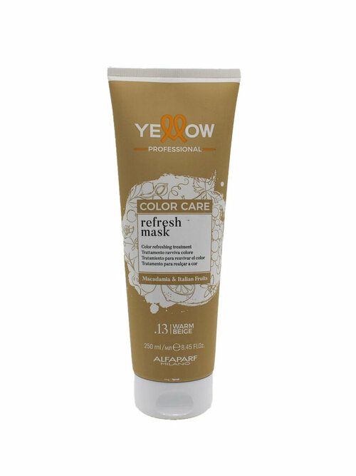 Пигментированная маска .13 (пепельно-золотистый) YE COLOR CARE REFRESH MASK .13, 250 мл , YELLOW, 25639