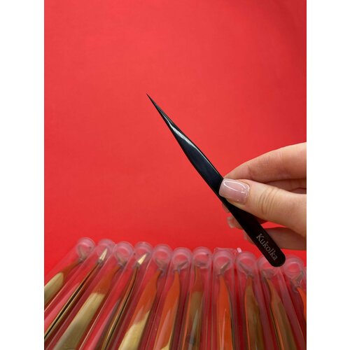 Пинцет прямой для наращивания ресниц, Kukolka by Lina