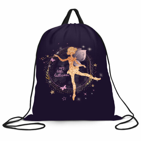 фото Мешок для обуви BRAUBERG KIDS, с петлей, 42х34 см, Gold fairy, 272414