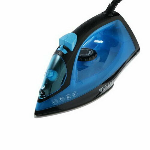 Утюг KL-1642 2200 Вт керамическая подошва 200 мл паровой удар сине-чёрный 210300₽