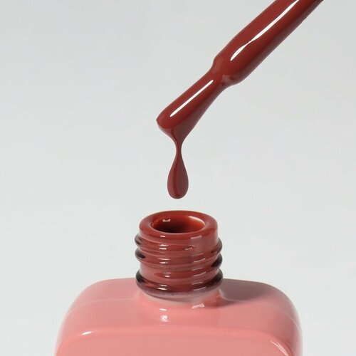 Гель лак для ногтей «SIMPLE», 3-х фазный, 10 мл, LED/UV, цвет (123) (комплект из 5 шт)