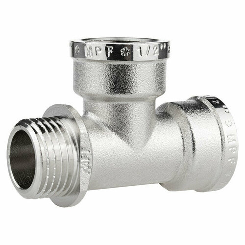 Тройник mpf 12 врврнр с ограничителем латунь резьба 1053₽