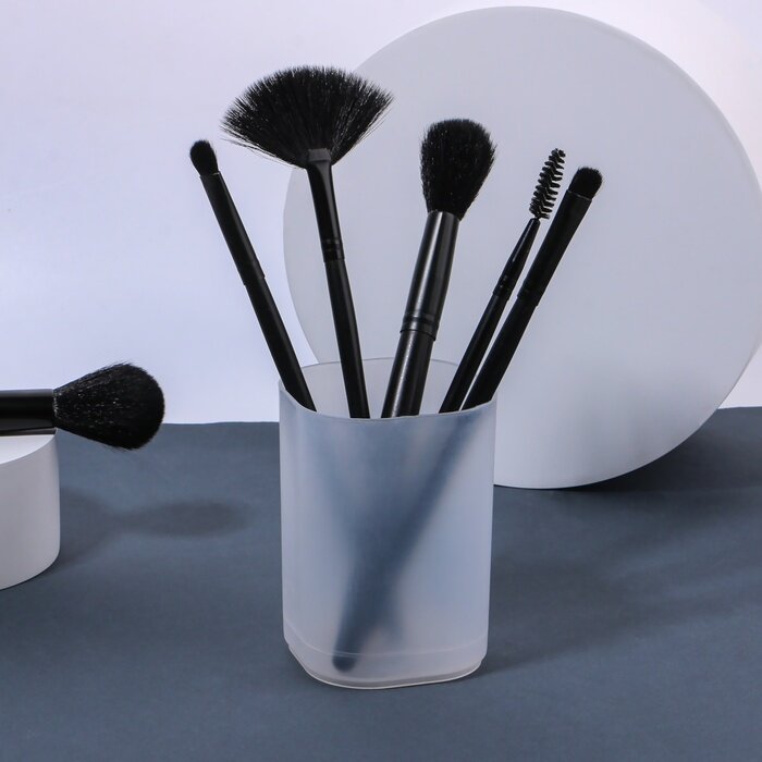 фото Подставка для хранения маникюрных/косметических принадлежностей «STANDART», 7 × 7 × 9 см, цвет белый матовый