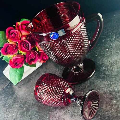 Набор графин и 6 бокалов Гранат На 6 персон 7 предметов