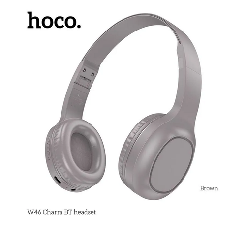 Наушники беспроводные складные Hoco W46 коричневый 777₽