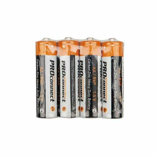 Батарейка солевая PROconnect R6P AA 15V упаковка 4 шт 30-0010 209₽