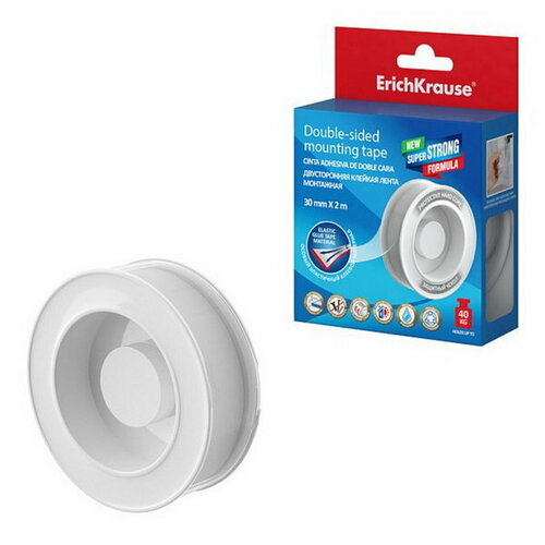 Двусторонняя клейкая лента монтажная прозрачная 1ммх30ммх2м 759₽