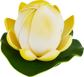 Цветок для водоема Ecotec Бутон лотоса пластик желтый ø13 см