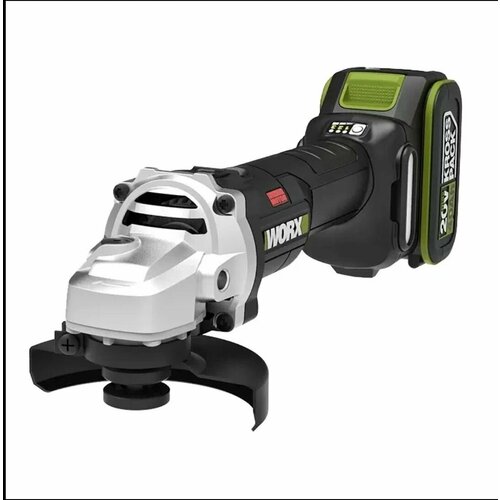 Угловая аккумуляторная бесщеточная шлифмашина WORX Professional WU8061 20В 100мм 4Ач х2 ЗУ 21990₽