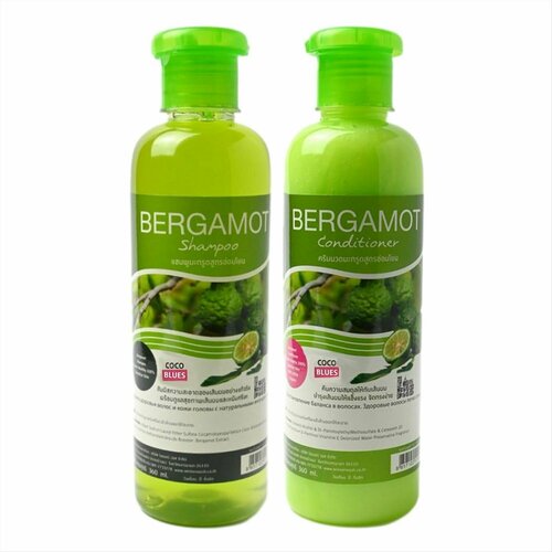 Coco Blues Набор для ухода за волосами шампунь 360 мл кондиционер 360мл с экстрактом бергамота 1 упаковка 964₽
