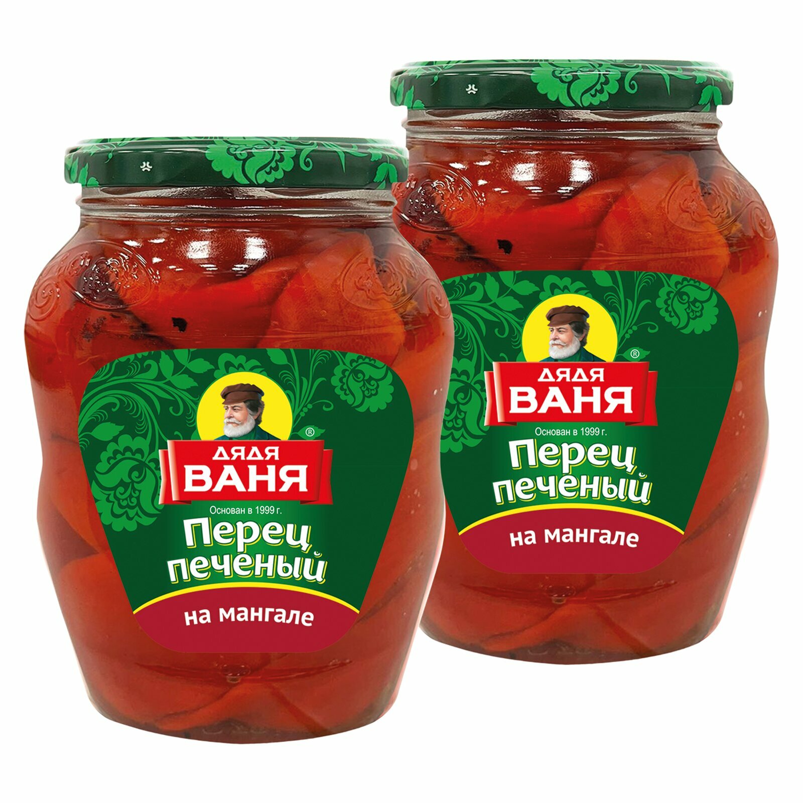 Овощная закуска "Перец печеный на мангале", 2 банки по 680 грамм.