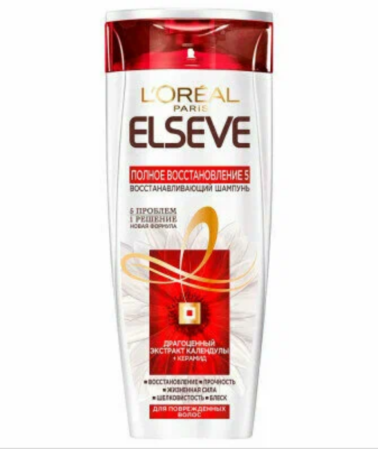L'Oreal Paris Elseve Шампунь "Elseve, Полное восстановление 5", для ослабленных или поврежденных волос