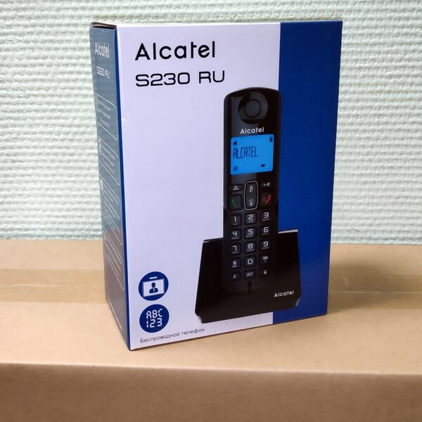 Радиотелефон ALCATEL S230 RU, черный [atl1422771] - фото №7