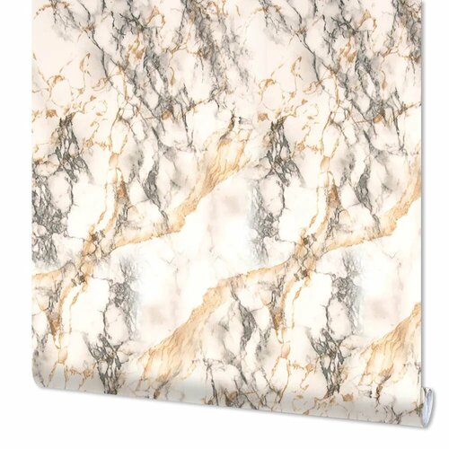 Пленка самоклеящаяся 3960 09x8 м мрамор цвет серебристо-бежевый 3458₽