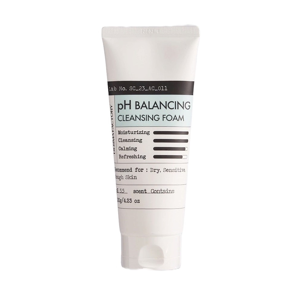 Derma Factory Пенка для лица очищающая низкокислотная pH Balancing Cleansing Foam, 120 мл