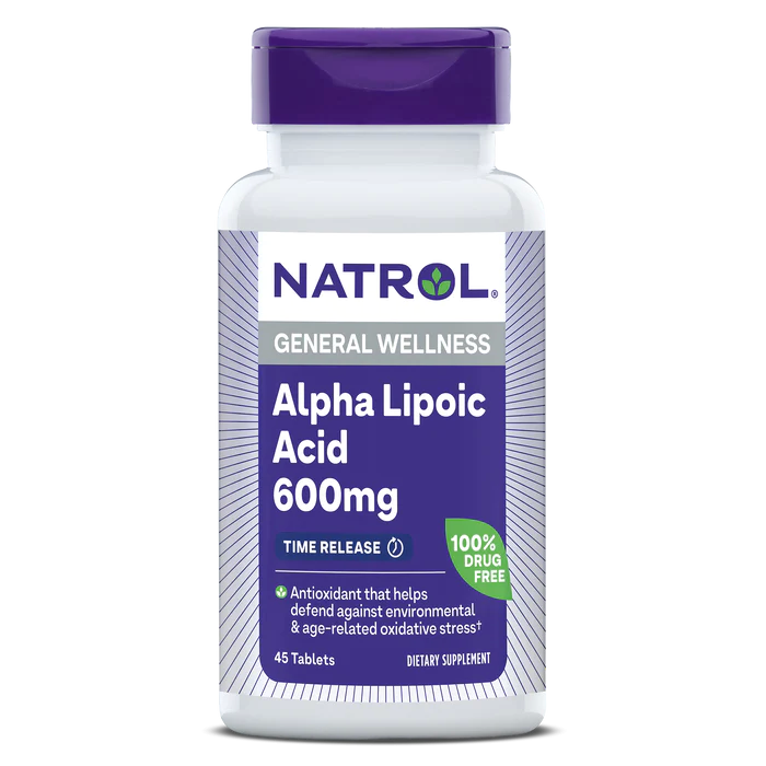 Natrol Alpha Lipoic Acid 600mg T/R 45 tabs/с пролонгированным высвобождением альфа-липоевой кислоты 600мг 45таб.