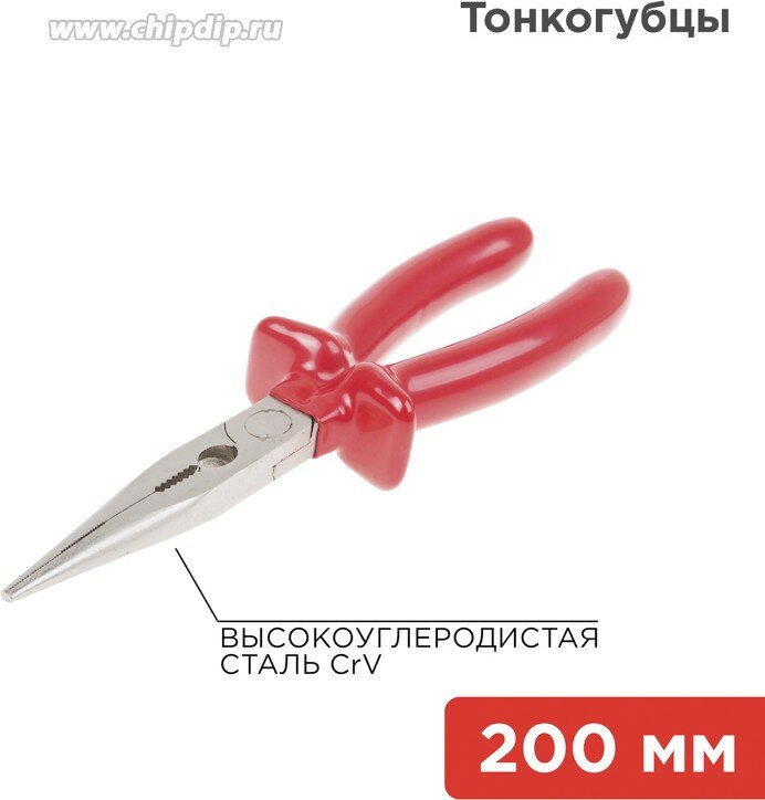 12-4644, Тонкогубцы " Электрика " 200 мм