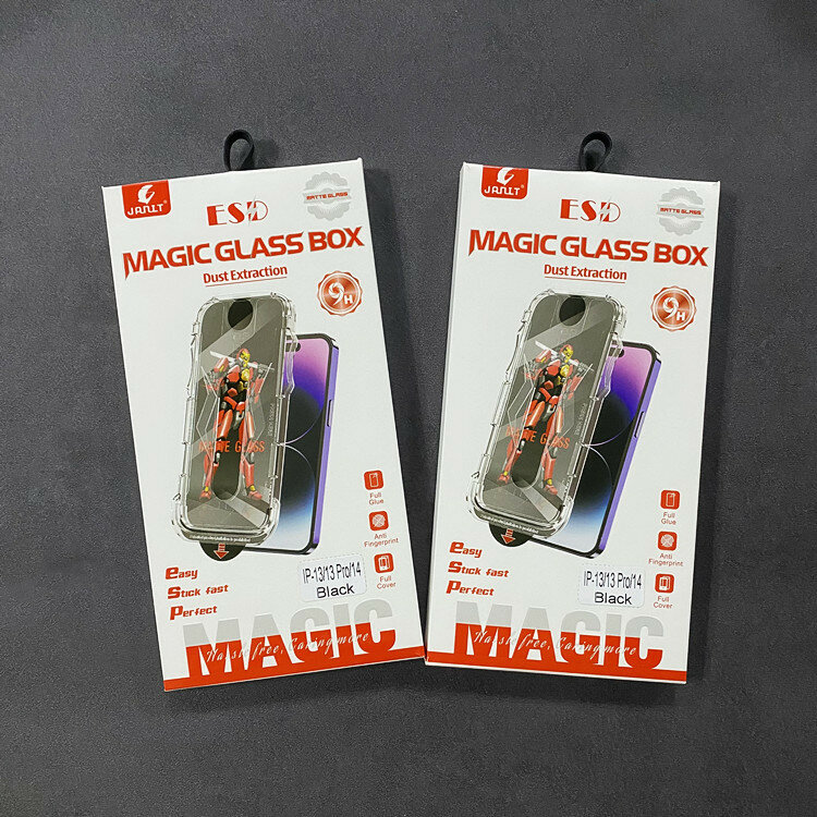 Защитное стекло для iPhone 13/ 13 PRO/ 14 "Матовое" с аппликатором для быстрой установки 1 шт. — фото 1