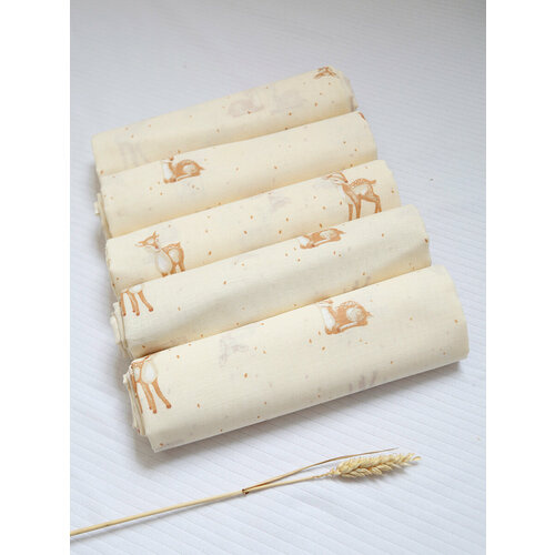 Пелёнки для новорожденный 5 штук ситец 90120 см 1250₽