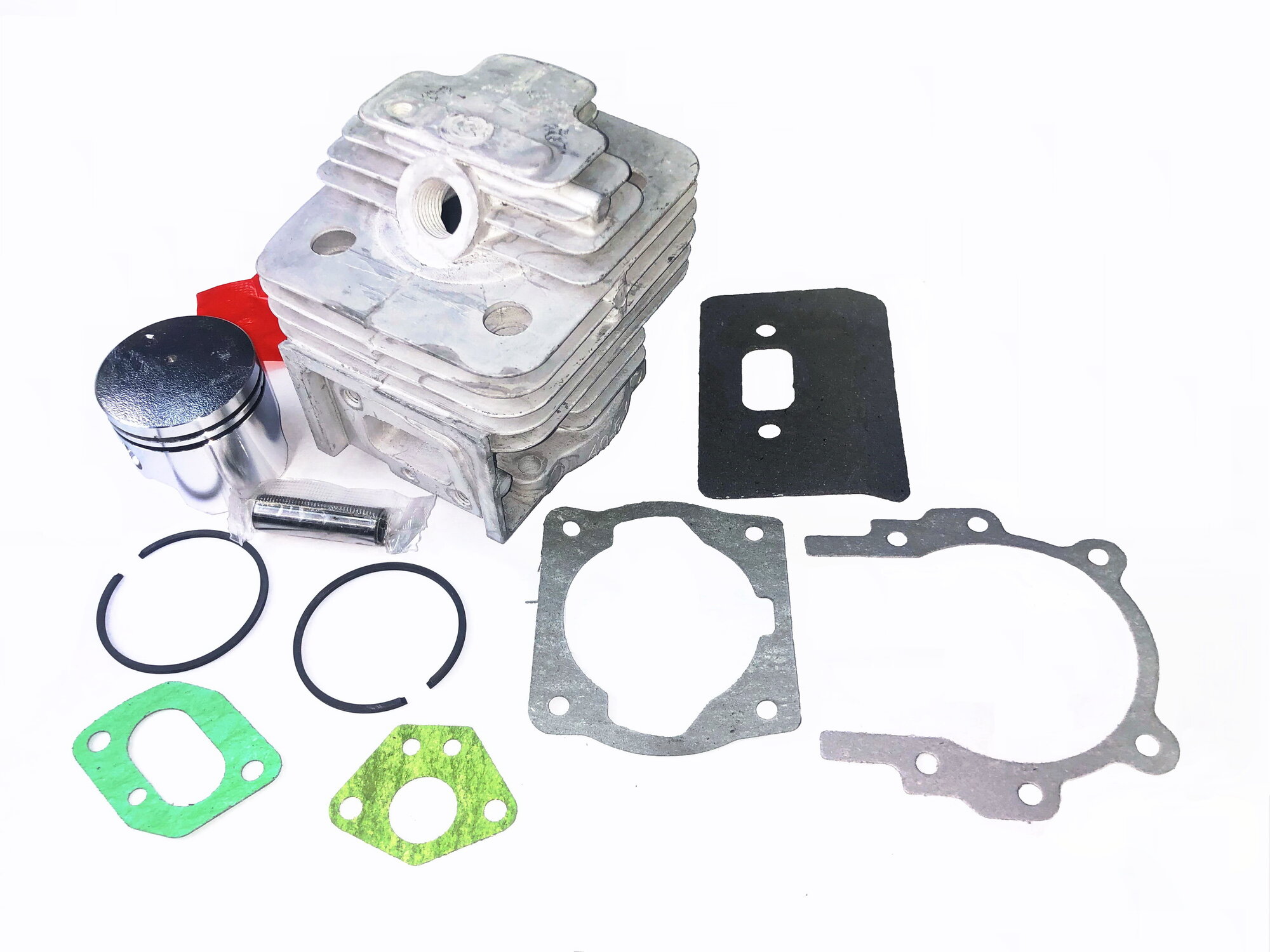 фото Цилиндра-поршневая группа для бензинового триммера 42,7 см3 с комплектом прокладок