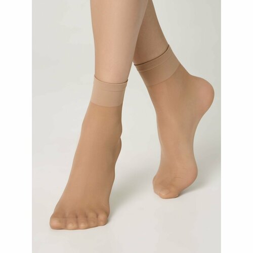 фото Носки conte elegant, 20 den, 2 пары, размер 23-25, бежевый
