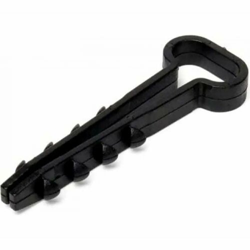 Дюбель-хомут Duwi ДХП 6-14 для плоского кабеля цвет черный 10 шт 368₽