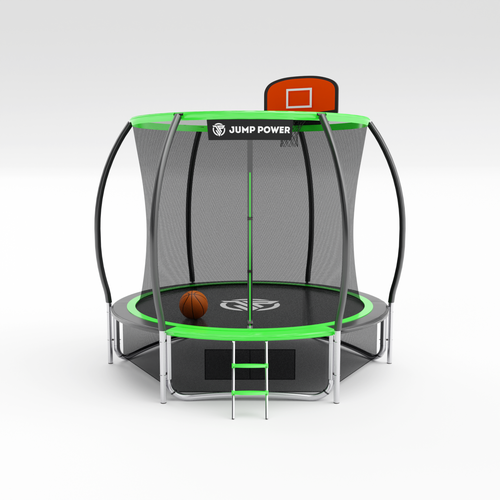 Батут Jump Power 8 ft Pro Inside Basket Green детские батуты dfc батут jump basket 244 см