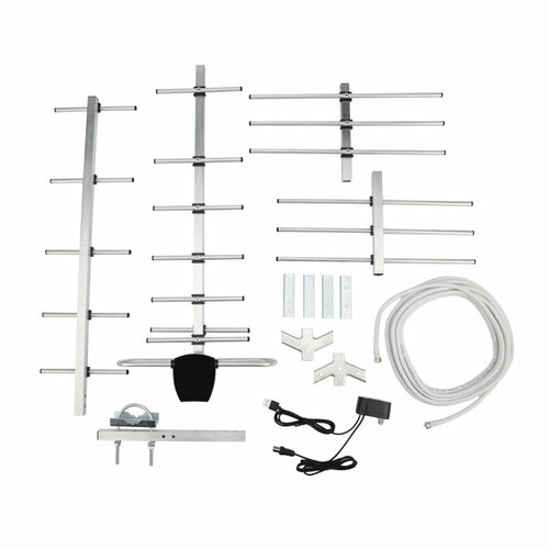 Антенна наружная Активная для цифрового ТВ DVB-T2 RX-406-DEF Rexant 34-0773 10 шт 36020₽