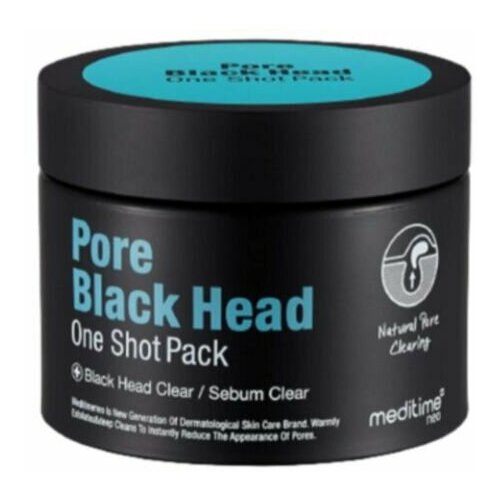 Meditime, Разогревающая маска для очищения пор - Pore black head one shot pack