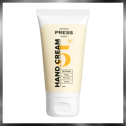 Крем для рук парфюмированный PRESS GURWITZ PERFUMERIE 5 Имбирь Вербена и Ваниль после маникюра для кутикулы и ногтей массажа увлажняющий для сухой кожи успокаивающий раздражения на подарок 1664₽