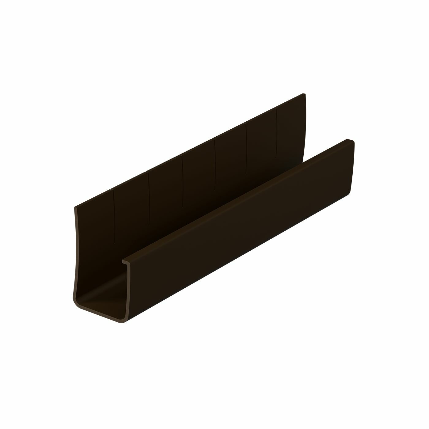 Гибкий J-профиль из ПВХ под сайдинг Docke (длина 30 м) шоколад