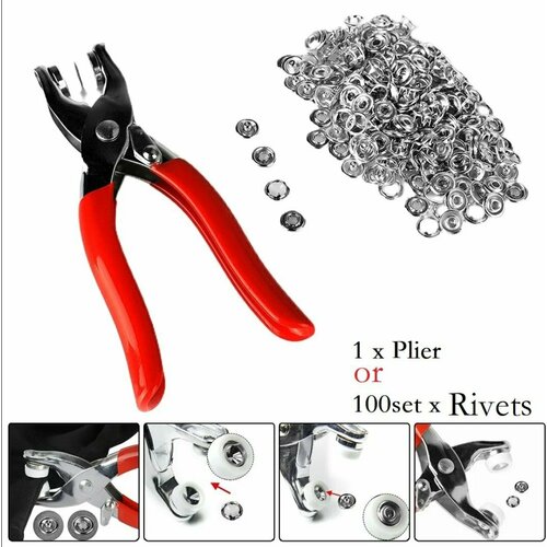 Заклепочник, плоскогубцы для люверсов, плоскогубцы для заклепок