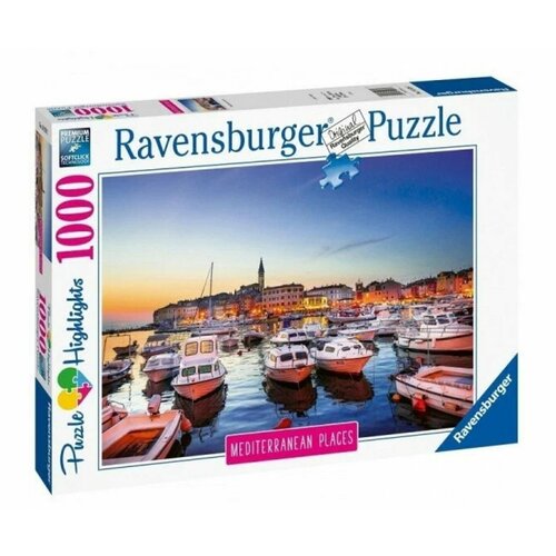 пазлы гавань бергена норвегия 1000 деталей tactic Пазл Ravensburger Средиземноморская Хорватия. Гавань Ровиня, 1000 дет. 14979