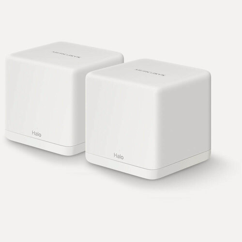 Изображение товара Беспроводной маршрутизатор Mercusys Halo H30G(2-pack) AC1300, Wi-Fi 5 802.11ac 1267Мбит/с, 2.4+5ГГц, 2xGLAN, 2xGWAN белый