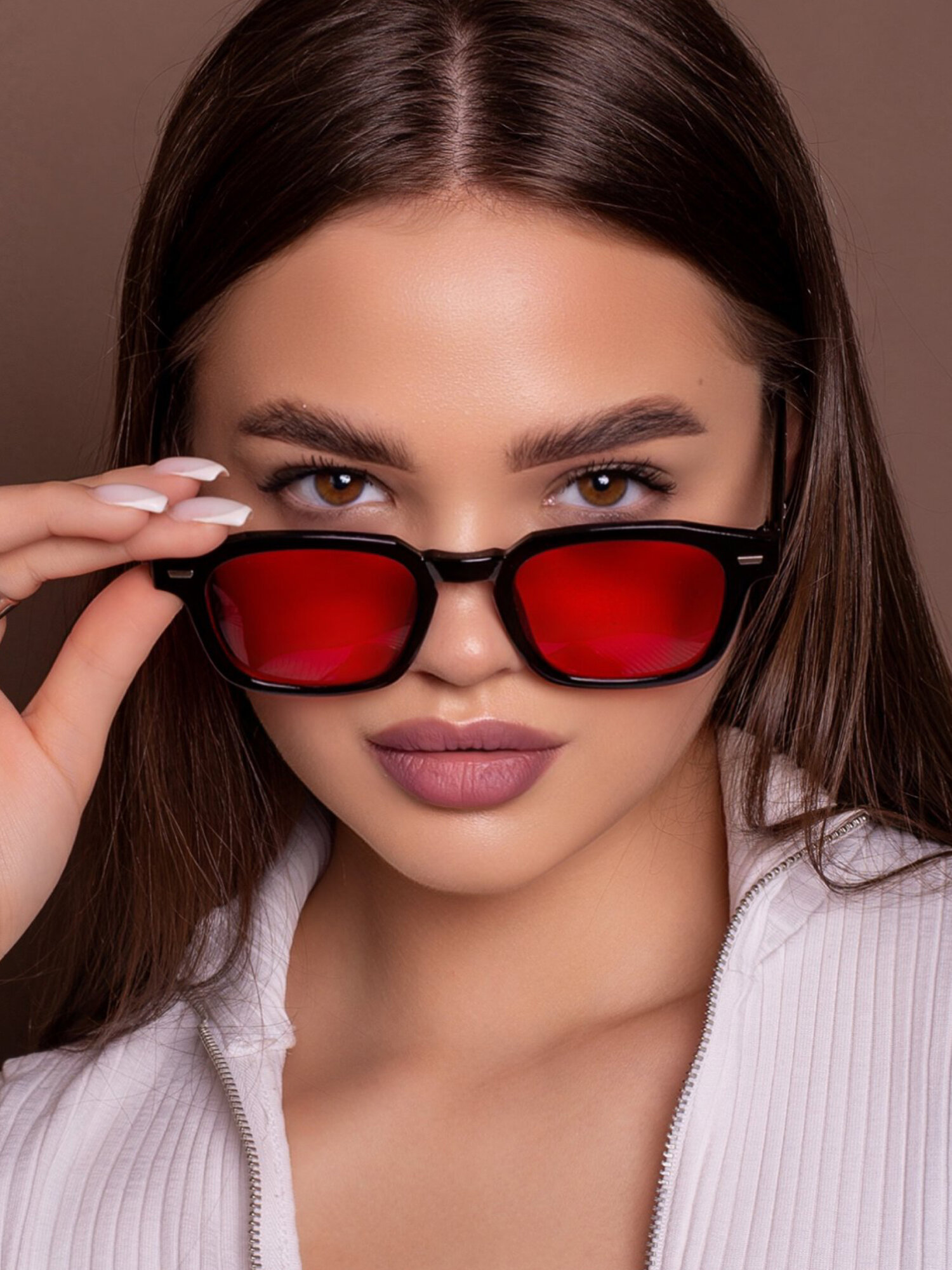 Солнцезащитные очки Zabologen, красный — фото 1