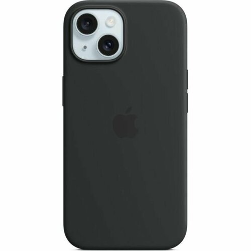 Клип-кейс Apple Silicone Case with MagSafe для iPhone 15 Plus Black чехол клип кейс apple silicone case with magsafe a2910 для apple iphone 14 баклажановый [mpt03zm a]
