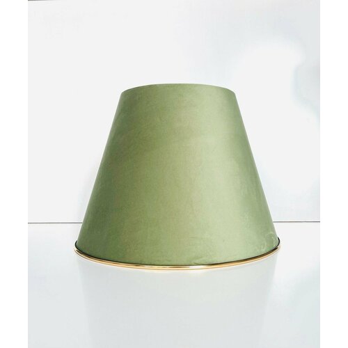 Абажур для торшеранастольной лампы из зеленого бархата с золотым кантом 402530 11000₽