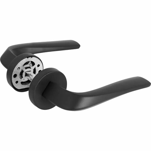 Дверные ручки 140 BL комплект цвет черный 2951₽