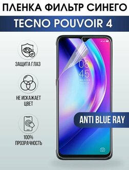 Характеристики модели Защитная гидрогелевая пленка для TECNO Pouvoir 4 ...