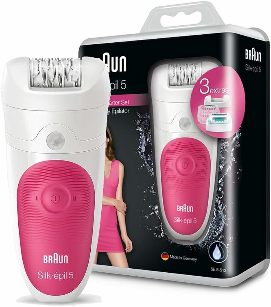 Эпилятор Braun Silk-epil 5 SE 5-513, white/pink