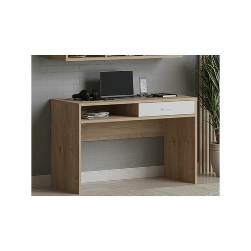 Стол с ящиком Agira Агира 120078054 Гикори кингстонБелый блеск 8264₽