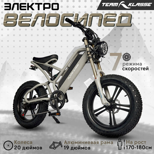 Электровелосипед Team Klasse C-1-C серый 9099900₽