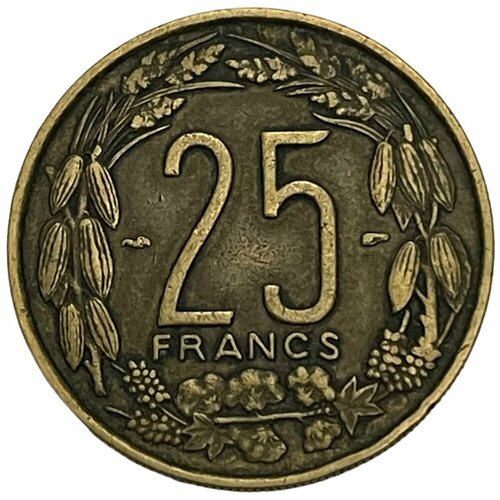 Французская Экваториальная Африка 25 франков 1958 г. (Лот №2) 50 сантимов 1943 французская экваториальная африка