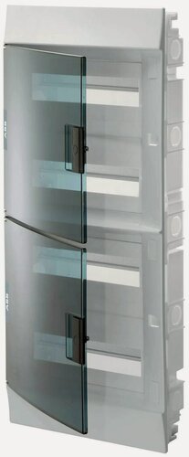 Изображение товара Шкаф в нишу ABB Mistral 41 72 модуля с зелёной дверью и винтовыми клеммами