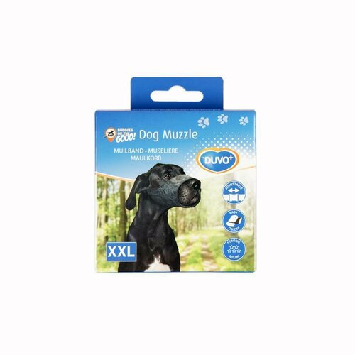 Намордник для собак DUVO+ "Dog Muzzle", черный, XXL (Бельгия)