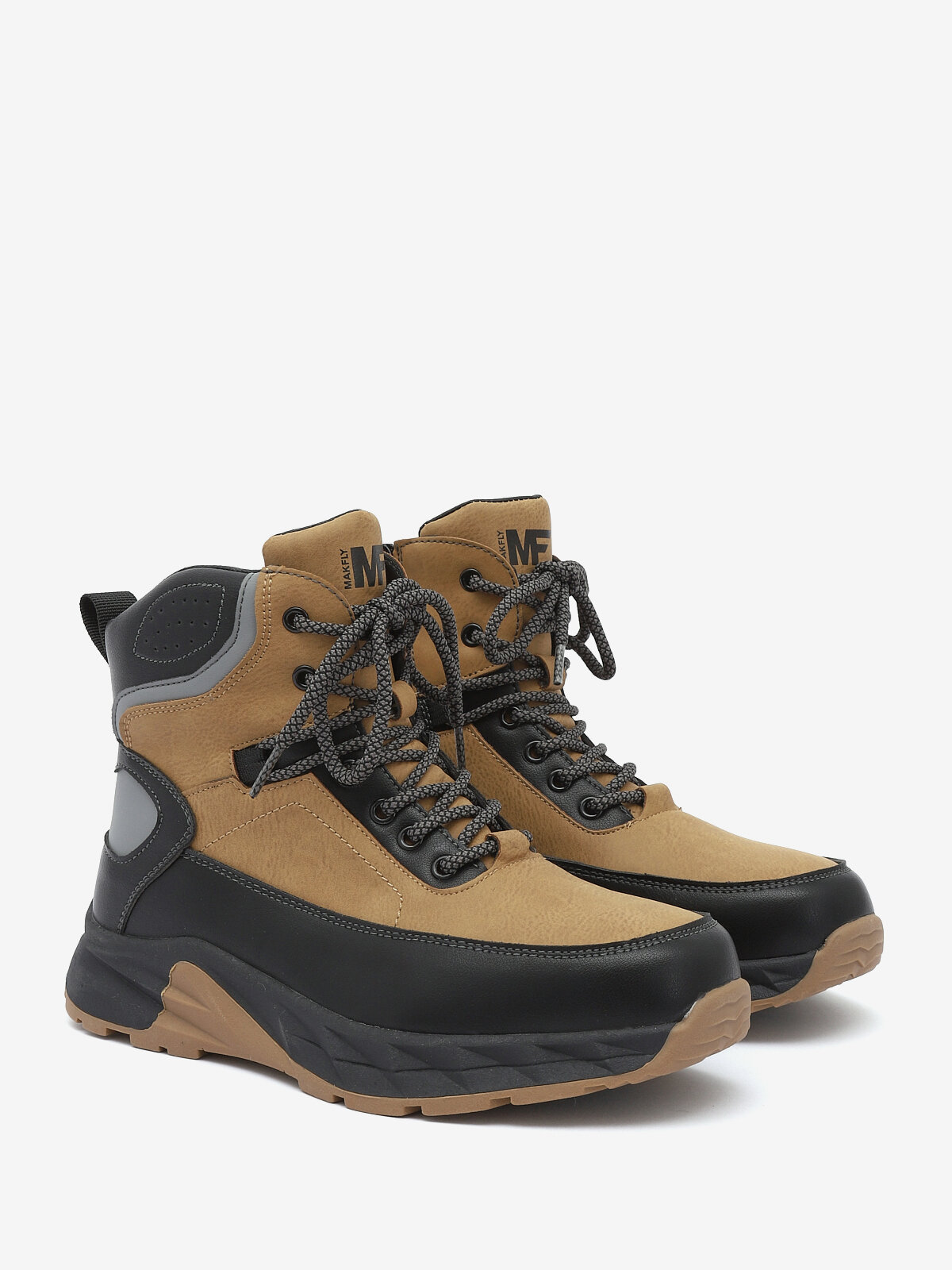 Ботинки берцы Makfly, размер 35, рыжий