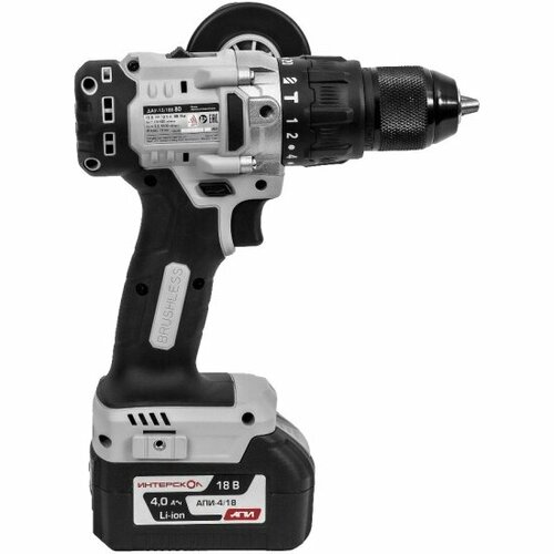 Дрель-шуруповерт аккумулятороная ударная Интерскол ДАУ-1318В 80 Li-ion АПИ картон без аккум и ЗУ 9000₽