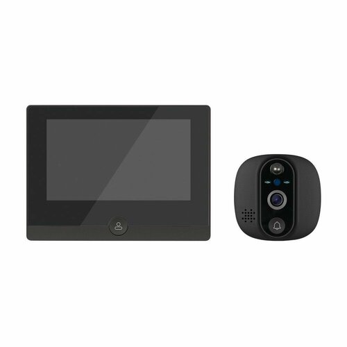 FOCUS 4 WIFI KIT LITE Novihome v.4374 - Full HD видеоглазок c переадресацией вызова на смартфон и PIR датчиком движения; Слот microSD до 128 Гб; microUSB Type C; АКБ 5000 мАч