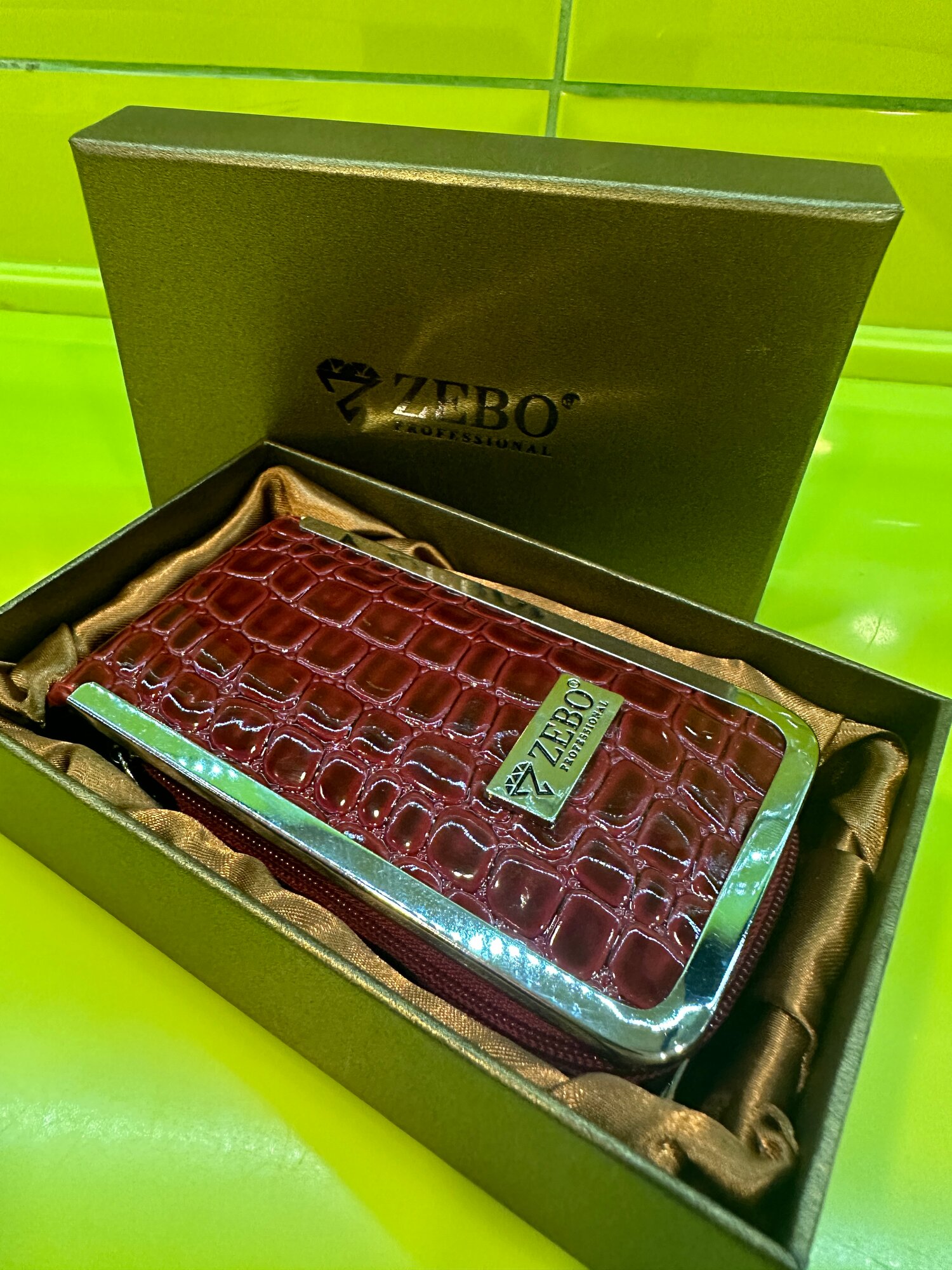 Картинки Маникюрный набор премиальный подарочный ZEBO/Красный Корея/Мужской/Женский