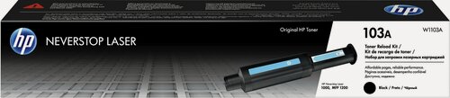 Изображение товара Тонер картридж HP 103 W1103A черный (2500стр.) для HP Neverstop Laser 1000a/1000w/1200a/1200